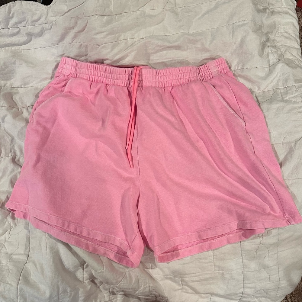 Old Navy | Women’s SoComfy Terry extra High-Waisted 5” shorts sz XL valentine